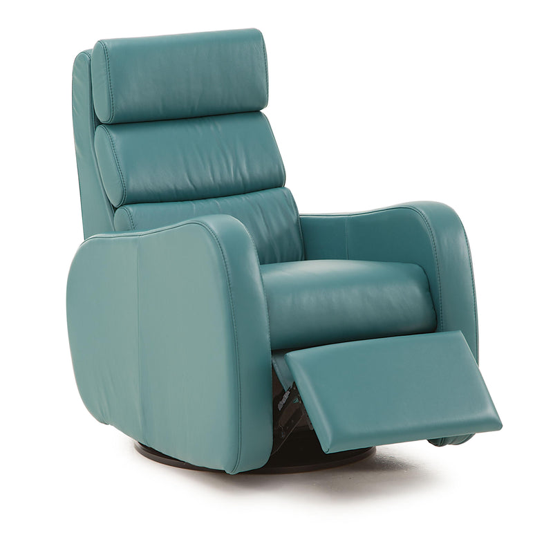 Palliser Central Park Swivel, Glider Leather Recliner 42206-34-DAZZLE-TROPIC IMAGE 1