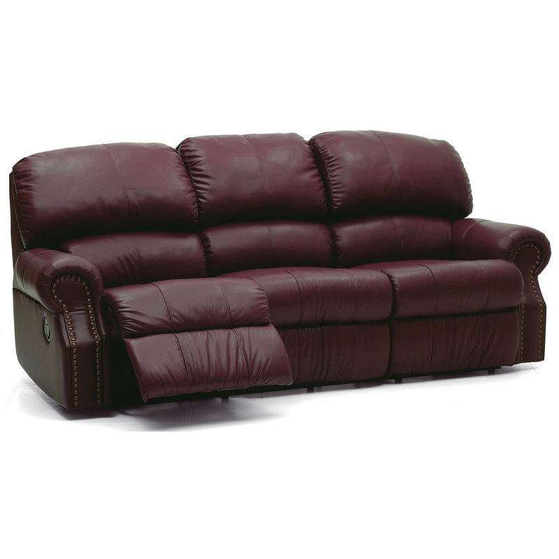 Palliser Charleston Power Reclining Leather Sofa 41104-61-CARNIVAL-CLARET IMAGE 1