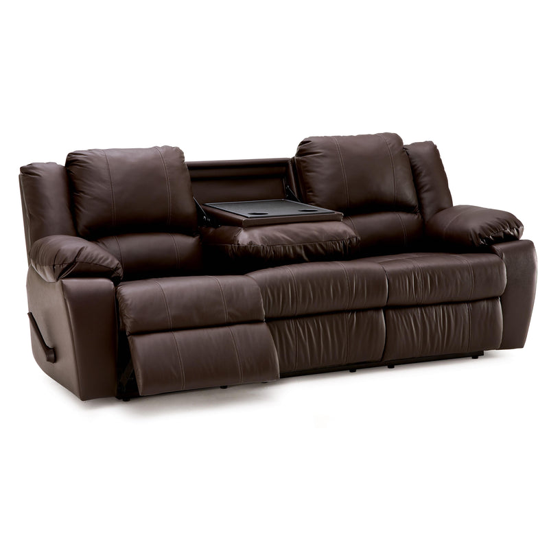 Palliser Delaney Power Reclining Leather Sofa 41040-62-TULSA-II-DARK-BROWN IMAGE 2