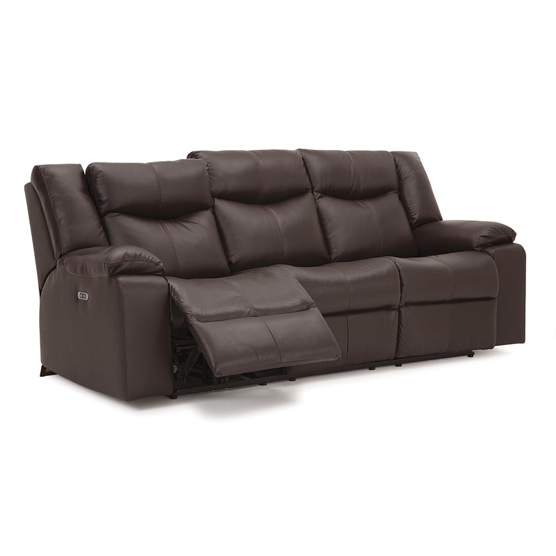 Palliser Delta Power Reclining Leather Sofa 41054-61-TULSA-II-DARK-BROWN IMAGE 2