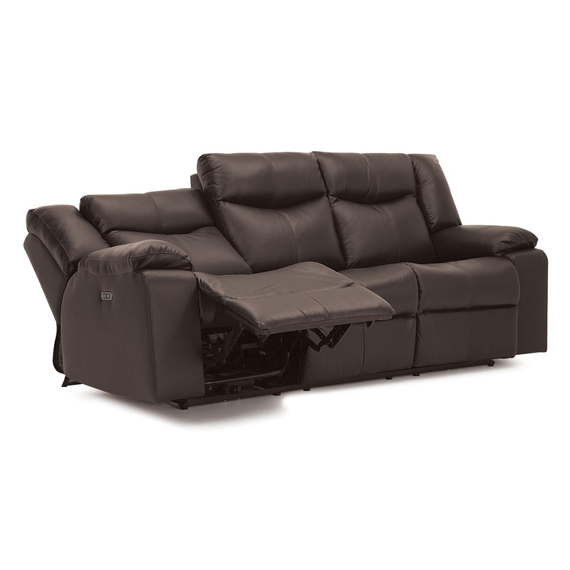 Palliser Delta Power Reclining Leather Sofa 41054-61-TULSA-II-DARK-BROWN IMAGE 3