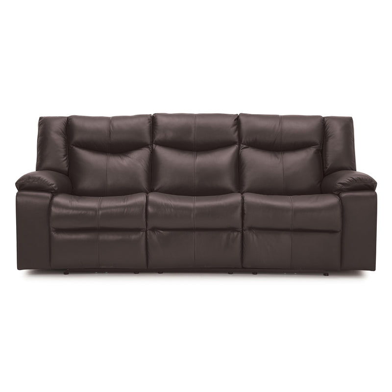 Palliser Delta Power Reclining Leather Sofa 41054-61-TULSA-II-DARK-BROWN IMAGE 4