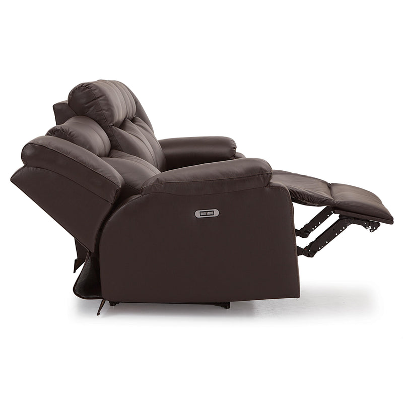 Palliser Delta Power Reclining Leather Sofa 41054-61-TULSA-II-DARK-BROWN IMAGE 5