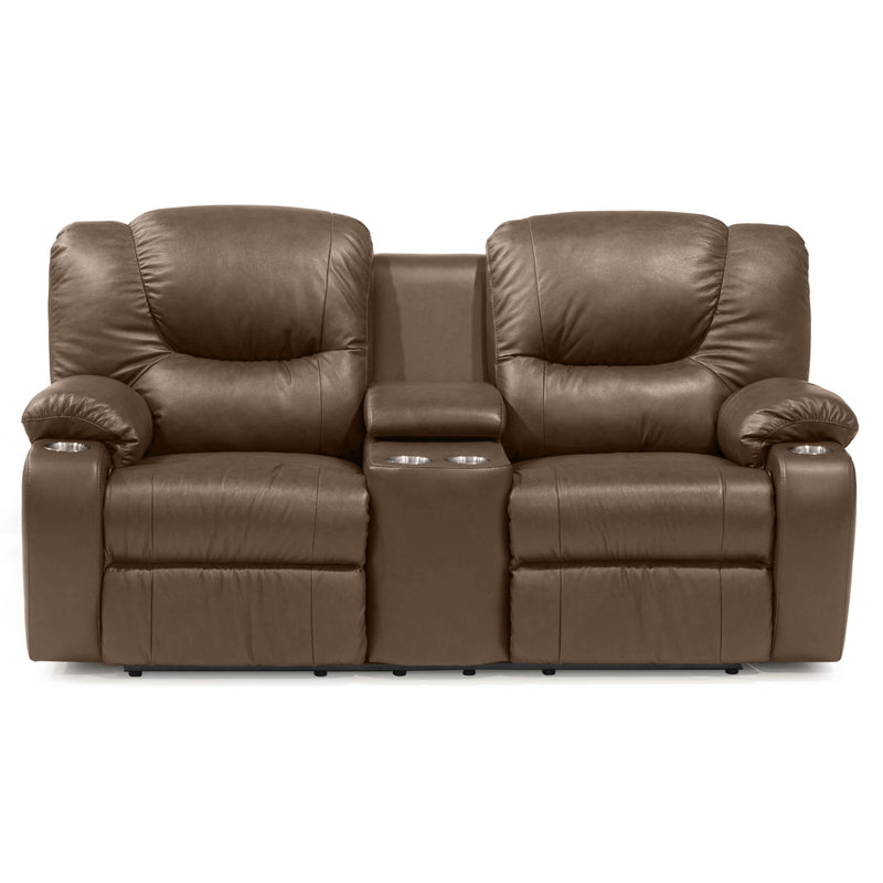 Palliser Dugan Power Reclining Leather Loveseat 41012-68-CLASSIC-MOCHA IMAGE 1