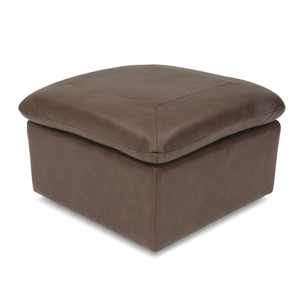 Palliser Faron Leather Ottoman 77950-04-OLYMPIC-DRSG-LAVA IMAGE 1