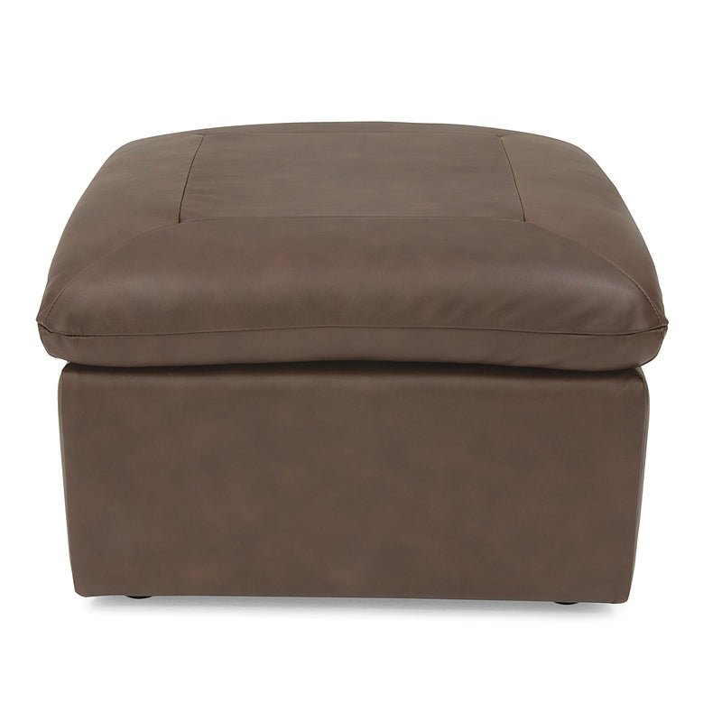 Palliser Faron Leather Ottoman 77950-04-OLYMPIC-DRSG-LAVA IMAGE 2