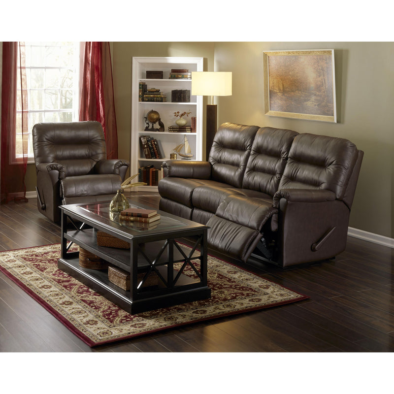 Palliser Fiesta Leather Recliner with Wall Recline 41039-35-TULSA-II-DARK-BROWN IMAGE 2