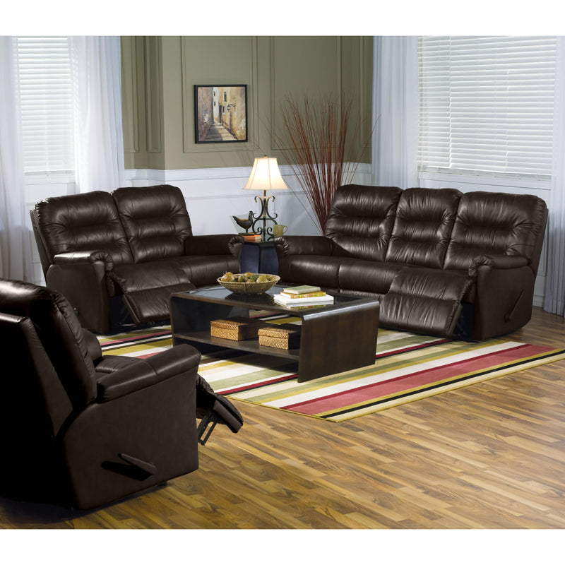 Palliser Fiesta Reclining Leather Loveseat 41039-53-TULSA-II-DARK-BROWN IMAGE 2