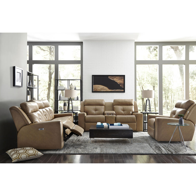 Palliser Grove Power Reclining Leather Loveseat 41062-63-CLASSIC-WHEAT IMAGE 2