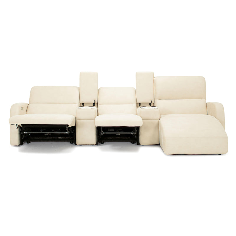 Palliser Bari Power Reclining Fabric 5 pc Sectional 46964-7P/46964-B2/46964-60/46964-B2/46964-56-HUSH-SAND IMAGE 2