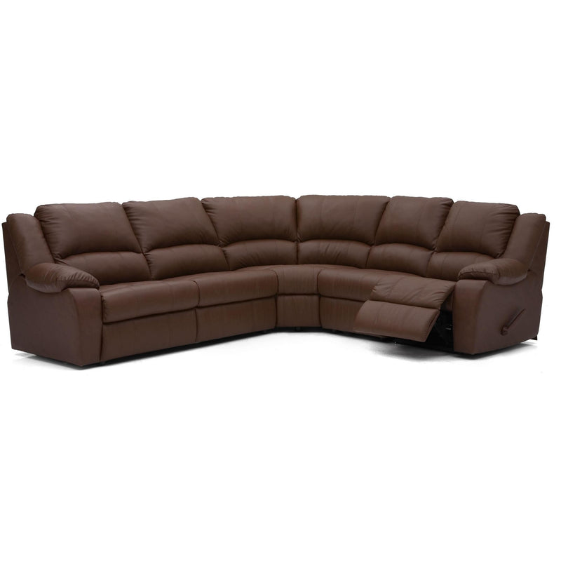 Palliser Delaney Power Reclining Leather 4 pc Sectional 41040-26/41040-09/41040-60/41040-66-TULSAII-DARK-BROWN IMAGE 1