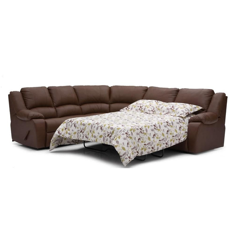 Palliser Delaney Reclining Leather 4 pc Sectional 41040-27/41040-09/41040-30/41040-47-TULSAII-DARK-BROWN IMAGE 2