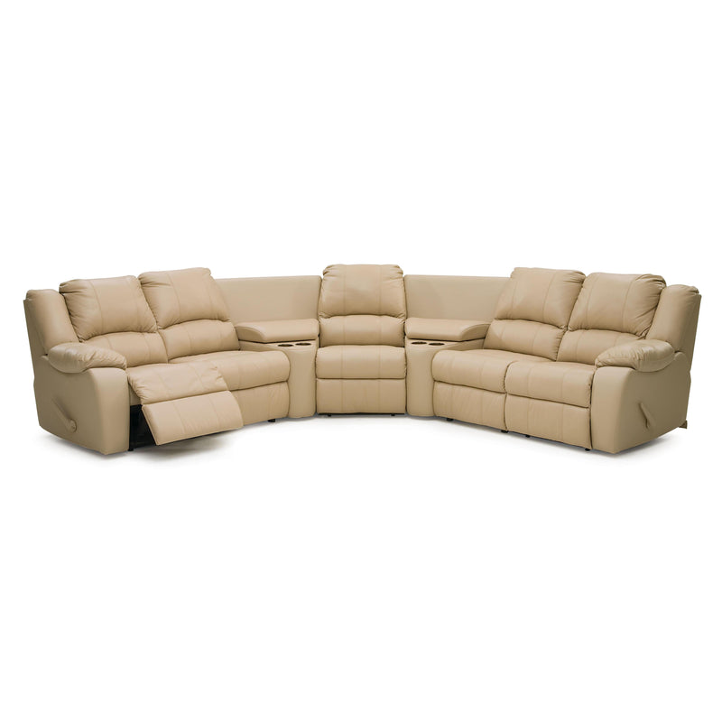 Palliser Delaney Reclining Leather 7 pc Sectional 41040-47/41040-30/41040-A1/41040-30/41040-A1/41040-30/41040-46-TULSAII-SAND IMAGE 1