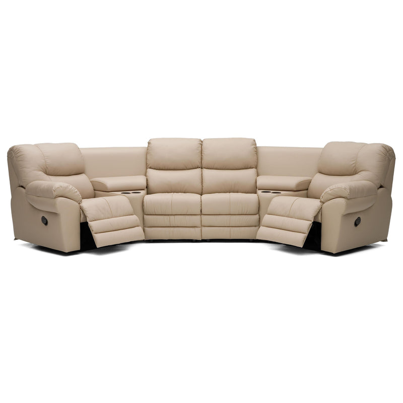 Palliser Divo Power Reclining Leather 6 pc Sectional 41045-67/41045-A1/41045-60/41045-60/41045-A1/41045-66-TULSAII-SAND IMAGE 1