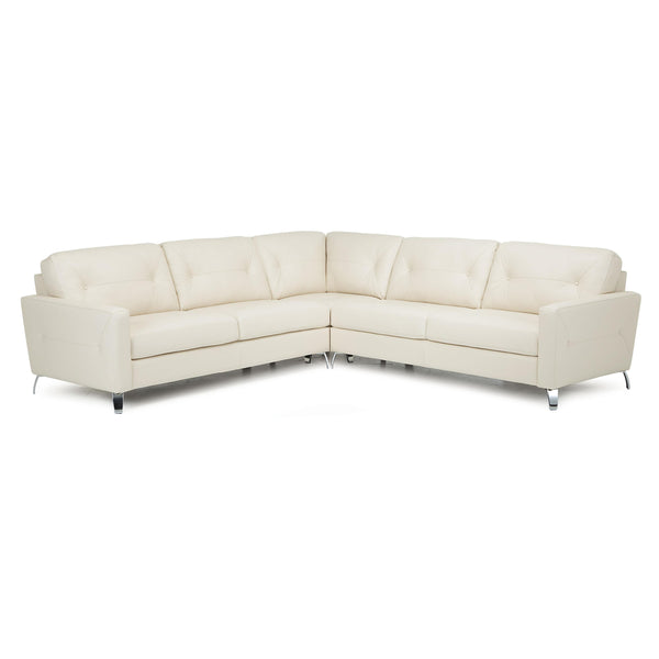 Palliser Dot Stationary Leather 3 pc Sectional 77781-12/77781-11/77781-13-COLORADO-WHITE IMAGE 1