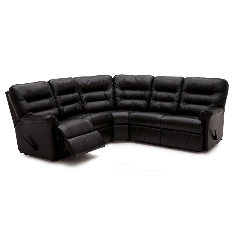 Palliser Fiesta Reclining Leather 3 pc Sectional 41039-55/41039-09/41039-54-TULSAII-JET IMAGE 1