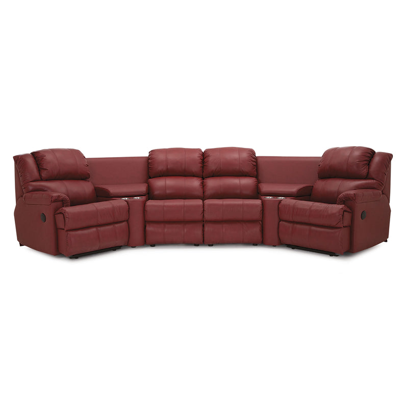 Palliser Harlow Reclining Leather 6 pc Sectional 41110-47/41110-A1/41110-30/41110-30/41110-A1/41110-46-CLASSIC-BLOSSOM IMAGE 1