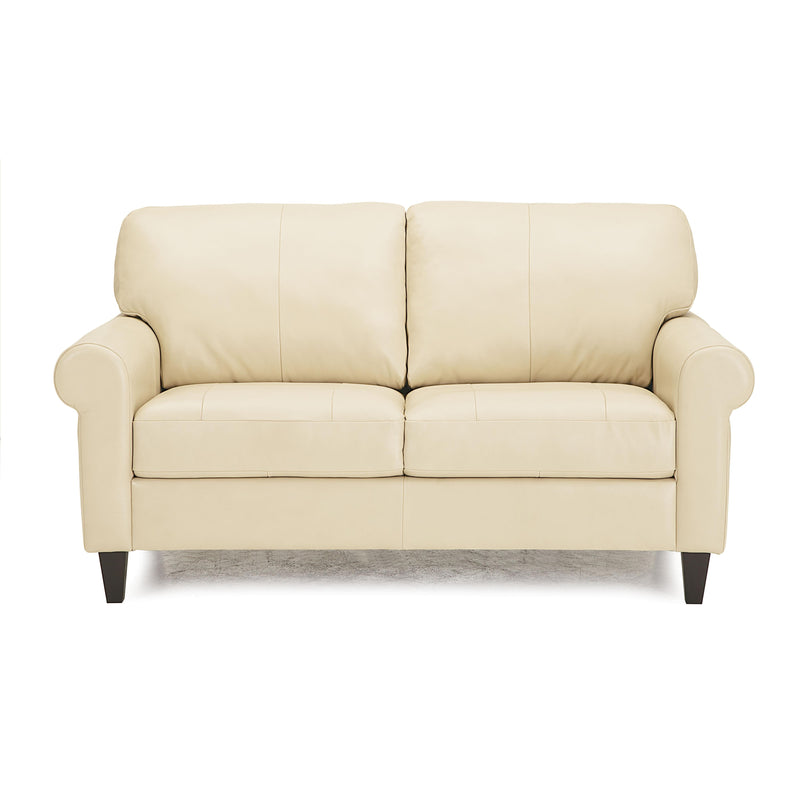 Palliser June Stationary Leather Loveseat 77717-03-CARNIVAL-BAMBOO IMAGE 1