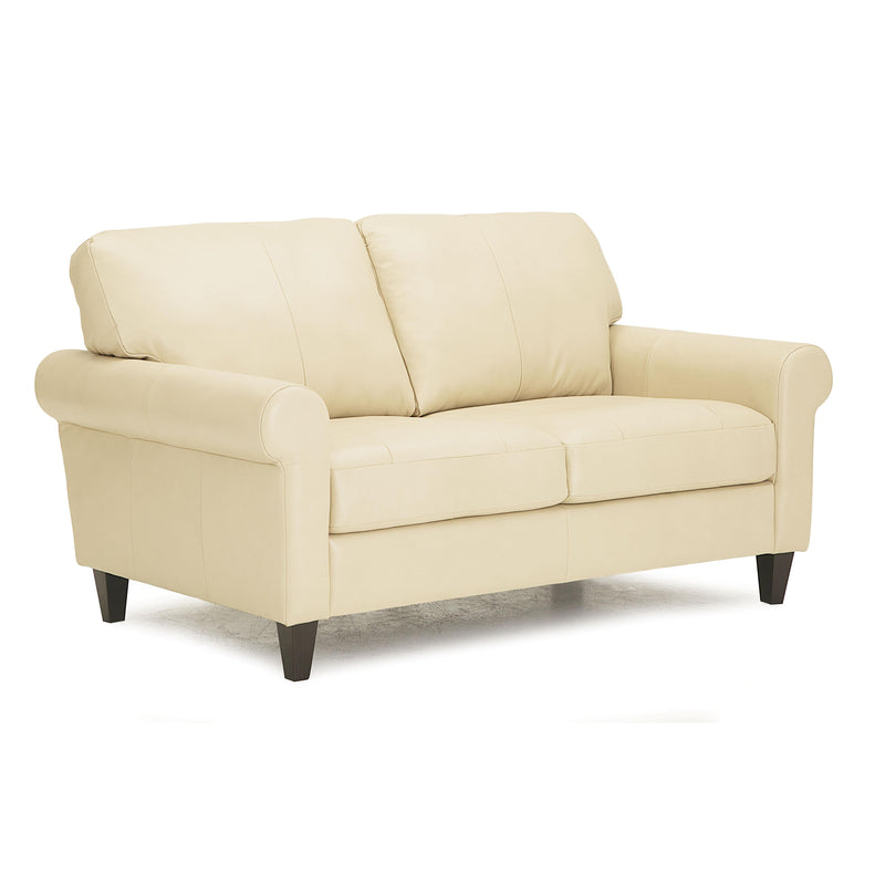 Palliser June Stationary Leather Loveseat 77717-03-CARNIVAL-BAMBOO IMAGE 2