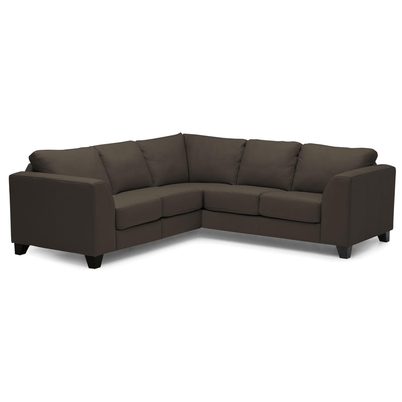 Palliser Juno Stationary Fabric 2 pc Sectional 70494-08/70494-39-ADMIRAL-CHOCOLATE IMAGE 1