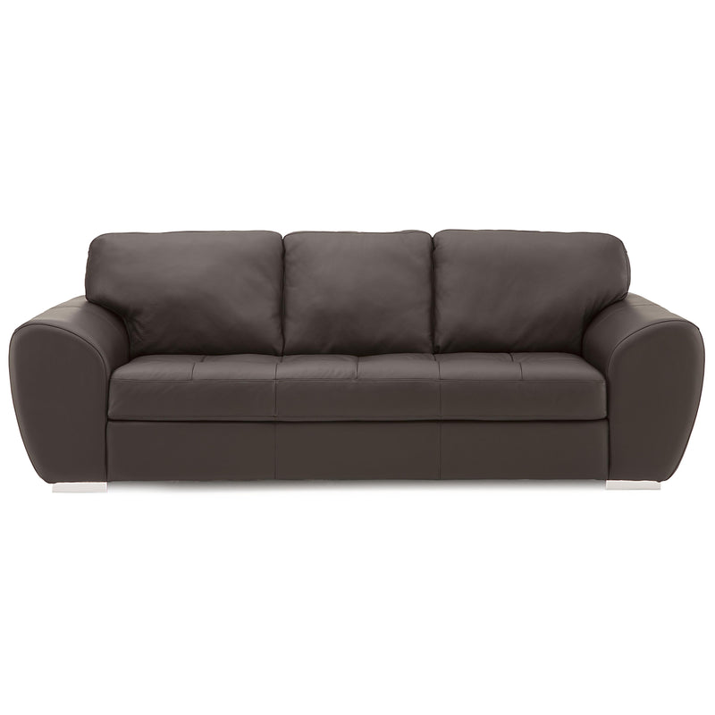 Palliser Kelowna Stationary Leather Sofa 77857-01-BROADWAY-JAVA IMAGE 1