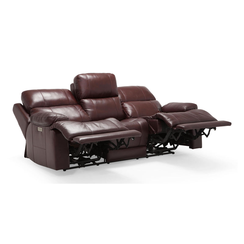 Palliser Kenaston Power Reclining Leather Sofa 41064-L6-CLASSIC-BURGUNDY IMAGE 3