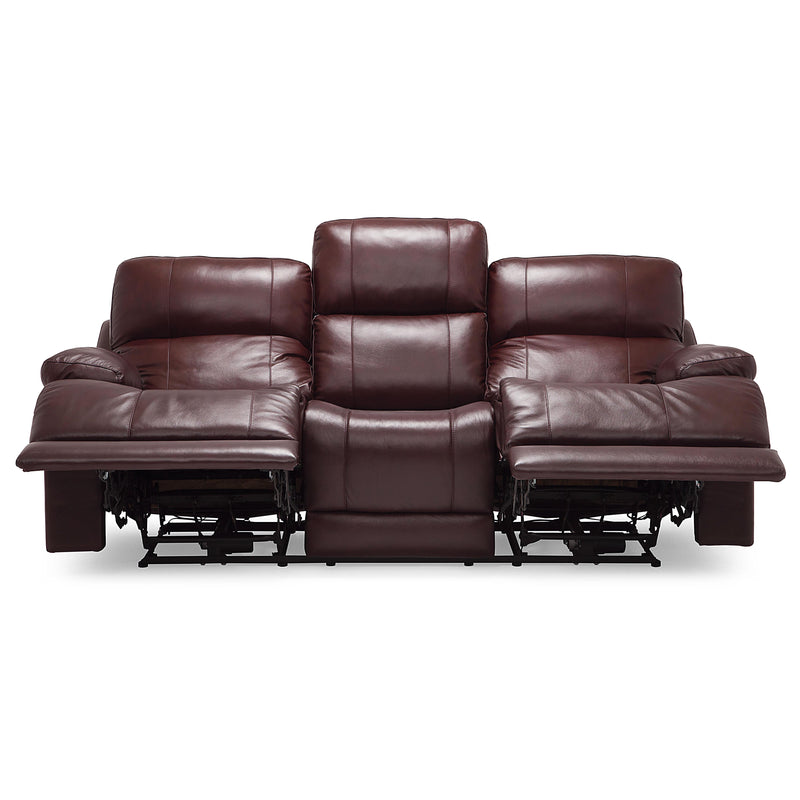 Palliser Kenaston Power Reclining Leather Sofa 41064-L6-CLASSIC-BURGUNDY IMAGE 6