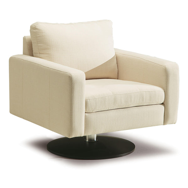 Palliser Knightsbridge Swivel Fabric Chair 70556-33-STERLING-IVORY IMAGE 1