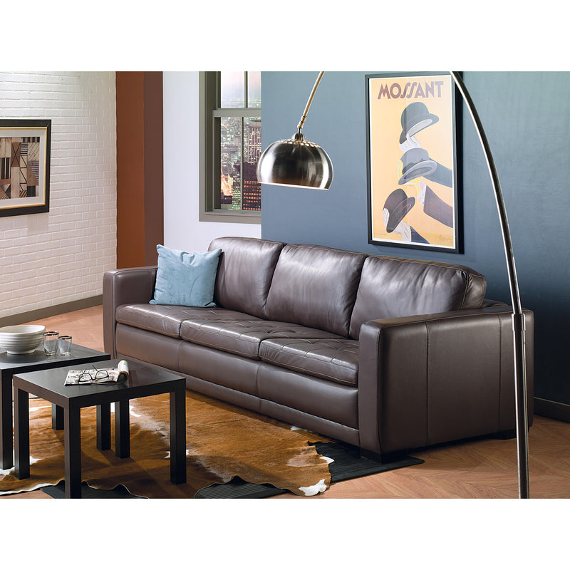 Palliser Knightsbridge Stationary Leather Sofa 77556-01-VENICE-CHOCOLATE IMAGE 2