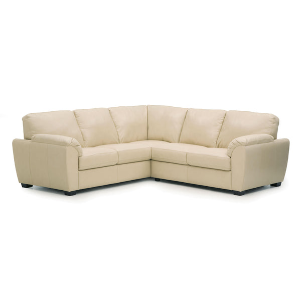 Palliser Lanza Stationary Leather 2 pc Sectional 77347-08/77347-39-CARNIVAL-BAMBOO IMAGE 1