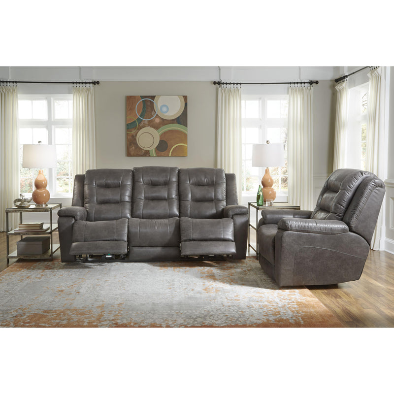 Palliser Leighton Power Leather Recliner with Wall Recline 41063-31-ALFRESCO-SHADOW IMAGE 2