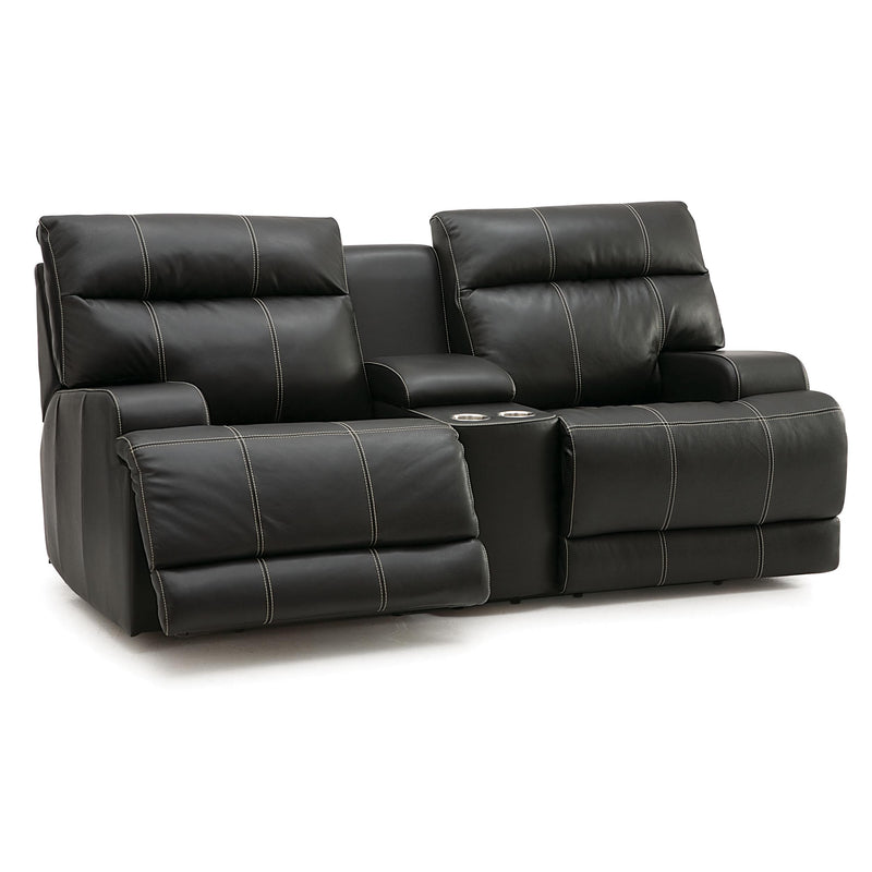 Palliser Lincoln Power Reclining Leather Loveseat 41027-68-VENICE-EBONY IMAGE 1