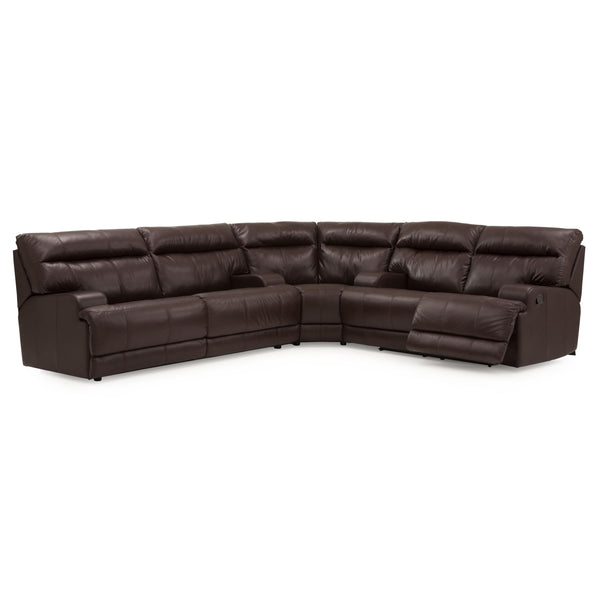 Palliser Lincoln Reclining Leather 3 pc Sectional 41027-21/41027-09/41027-53-BRONCO-STEER IMAGE 1