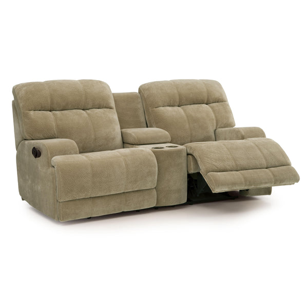 Palliser Lincoln Reclining Fabric Loveseat Lincoln 46027-58 Loveseat Console Recliner IMAGE 1