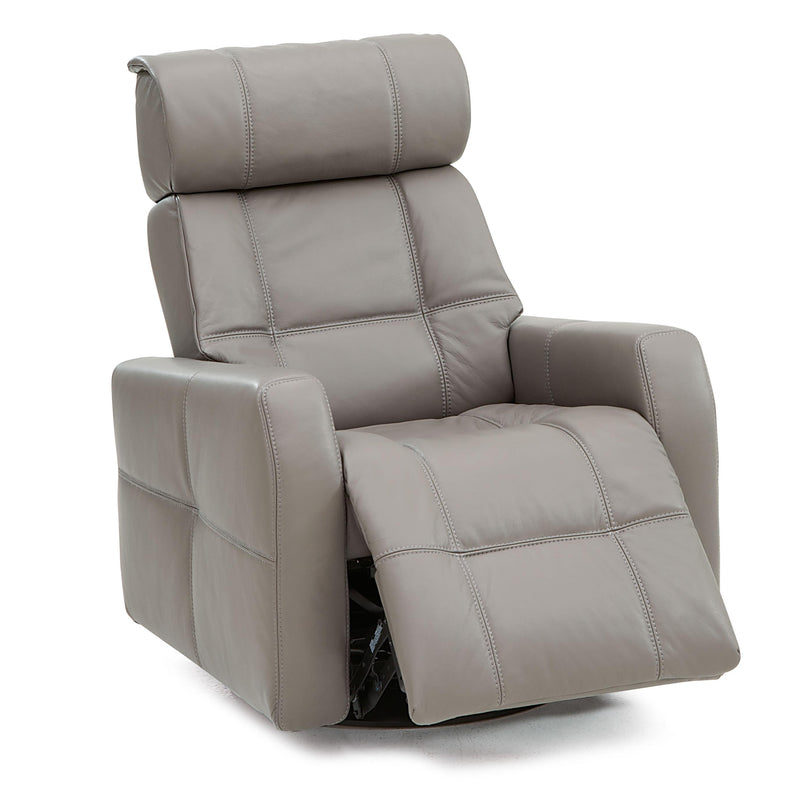 Palliser Myrtle Beach II Swivel Glider Leather Recliner 43215-34-VENICE-COAL IMAGE 1