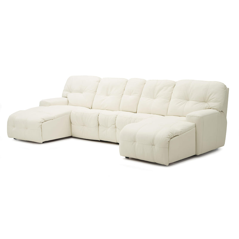 Palliser Mystique Power Reclining Leather 5 pc Sectional 41042-57/41042-60/41042-A6/41042-60/41042-56-TULSAII-CHALK IMAGE 1