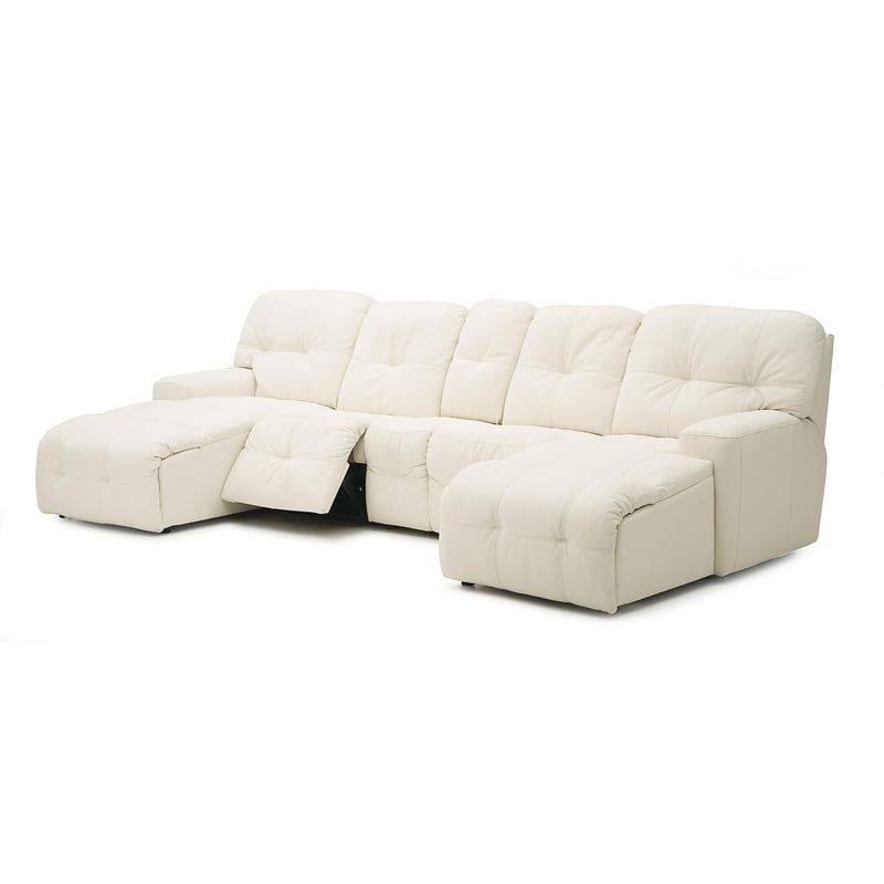 Palliser Mystique Power Reclining Leather 5 pc Sectional 41042-57/41042-60/41042-A6/41042-60/41042-56-TULSAII-CHALK IMAGE 2