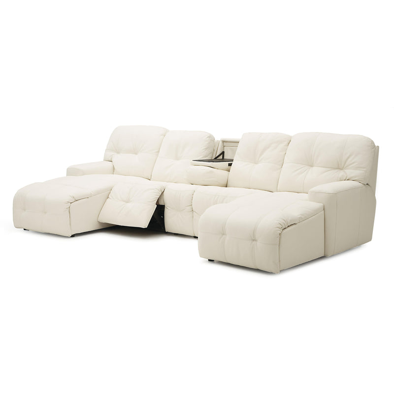 Palliser Mystique Power Reclining Leather 5 pc Sectional 41042-57/41042-60/41042-A6/41042-60/41042-56-TULSAII-CHALK IMAGE 3