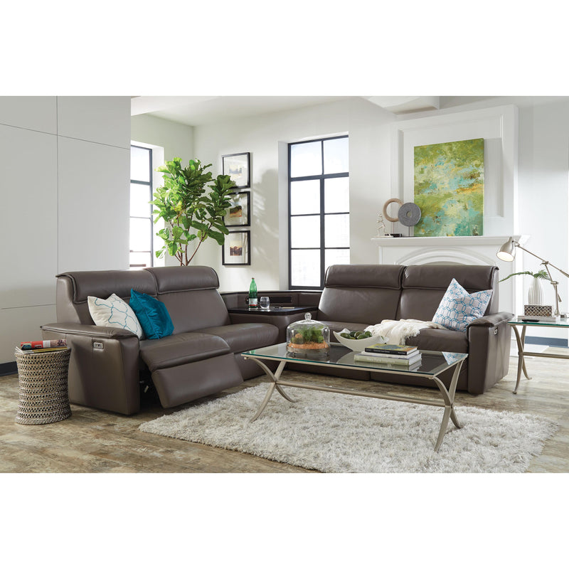 Palliser Napoli Power Reclining Leather 5 pc Sectional 41966-7P/41966-2P/41966-B9/41966-2P/41966-6P-COLORADO-DARKGREY IMAGE 2