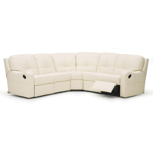 Palliser National Power Reclining Leather 3 pc Sectional 40040-65/40040-09/40040-64-BROADWAY-ALABASTER IMAGE 1