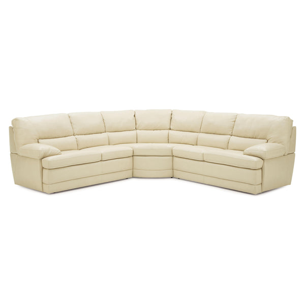 Palliser Northbrook Stationary Leather 3 pc Sectional 77555-07/77555-09/77555-08-CARNIVAL-BAMBOO IMAGE 1