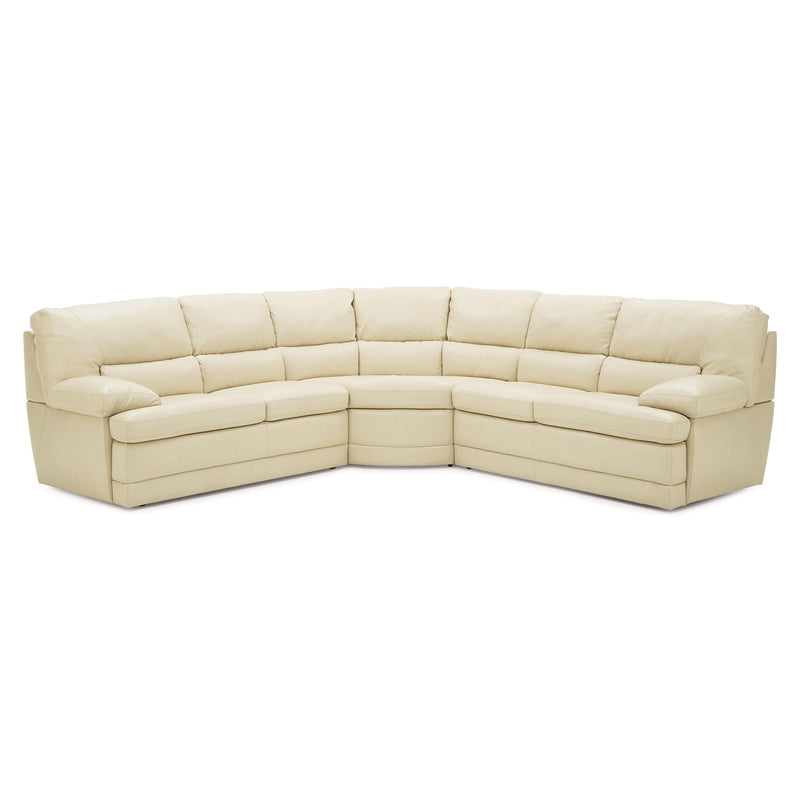 Palliser Northbrook Stationary Leather 3 pc Sectional 77555-07/77555-09/77555-08-CARNIVAL-BAMBOO IMAGE 1