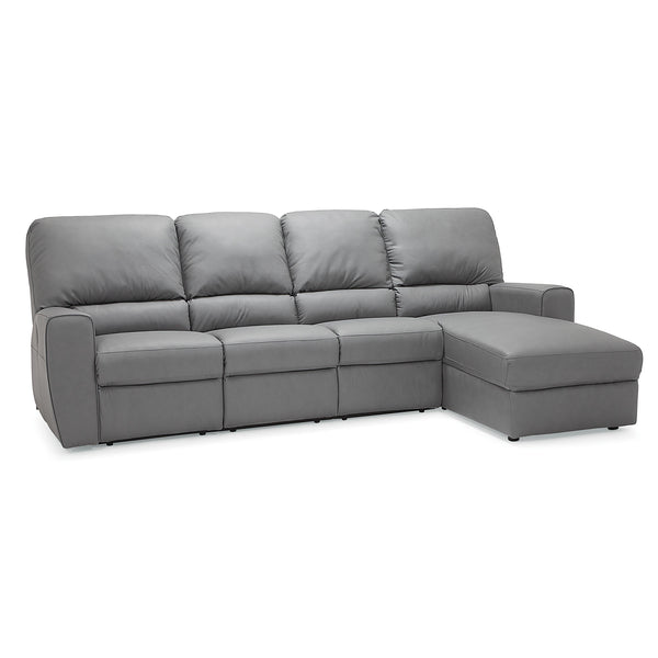 Palliser San Francisco Power Reclining Leather 4 pc Sectional 41120-67/41120-60/41120-60/41120-56-MYSTIC-IRON IMAGE 1