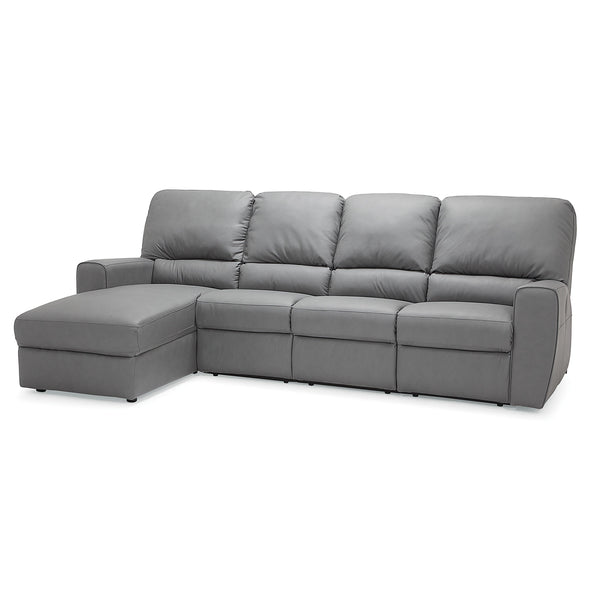 Palliser San Francisco Power Reclining Leather 4 pc Sectional 41120-66/41120-60/41120-60/41120-57-MYSTIC-IRON IMAGE 1