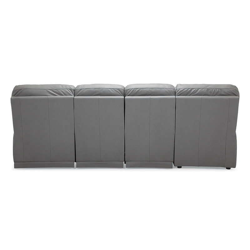 Palliser San Francisco Power Reclining Leather 4 pc Sectional 41120-66/41120-60/41120-60/41120-57-MYSTIC-IRON IMAGE 2