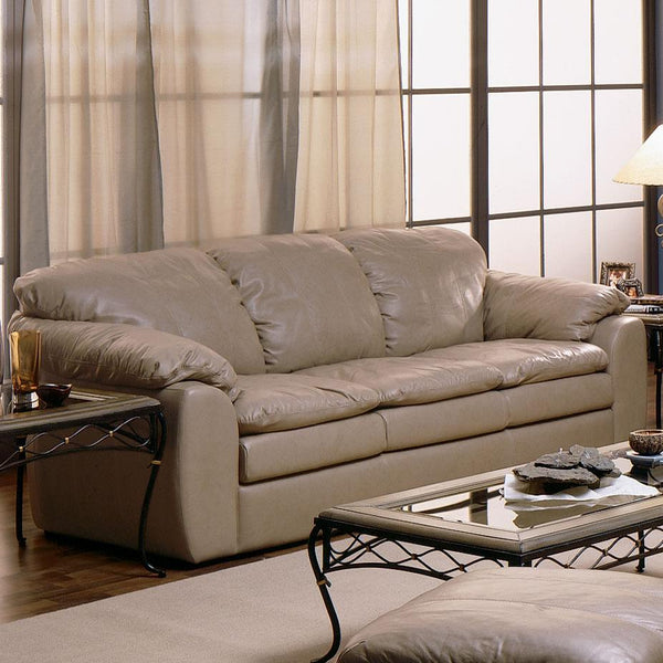 Palliser Shanelle Stationary Leather Sofa 77738-01-CLASSIC-SANDSTONE IMAGE 1