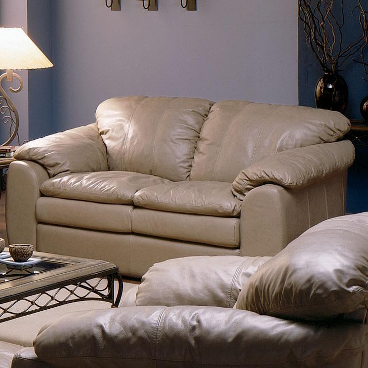 Palliser Shanelle Stationary Leather Loveseat 77738-03-CLASSIC-SANDSTONE IMAGE 1