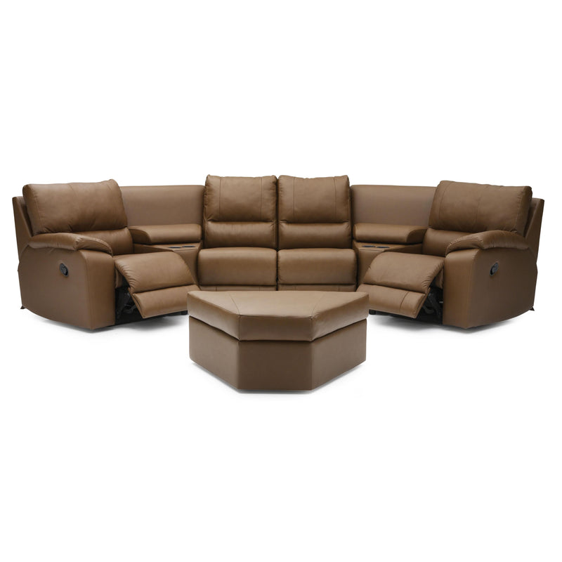 Palliser Shields Power Reclining Leather 6 pc Sectional 41077-67/41077-A1/41077-60/41077-60/41077-A1/41077-66-CLASSIC-MOCHA IMAGE 1