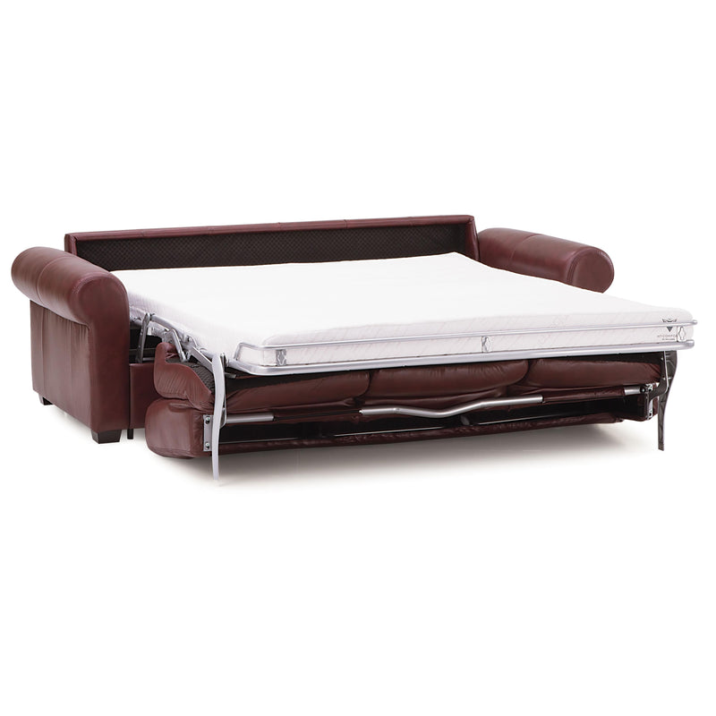 Palliser Sleepover Leather Double Sofabed 40512-21-CARNIVAL-CLARET IMAGE 2