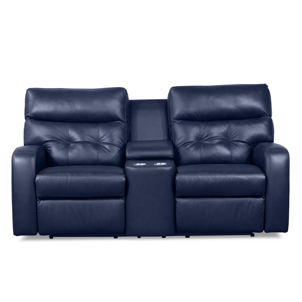 Palliser Southgate Power Reclining Leather Loveseat 41123-68-CLASSIC-INDIGO IMAGE 1